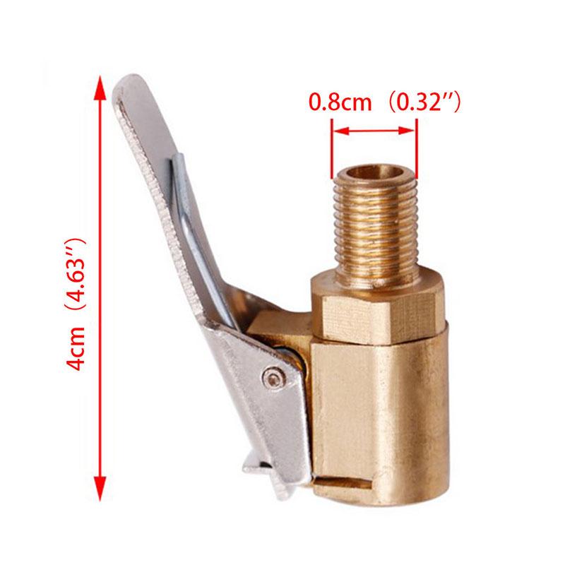 Auto 8mm Reifen Rad Reifen Luftventil Aufblasgerät Pumpe Ventil Clip Klemme Stecker Adapter