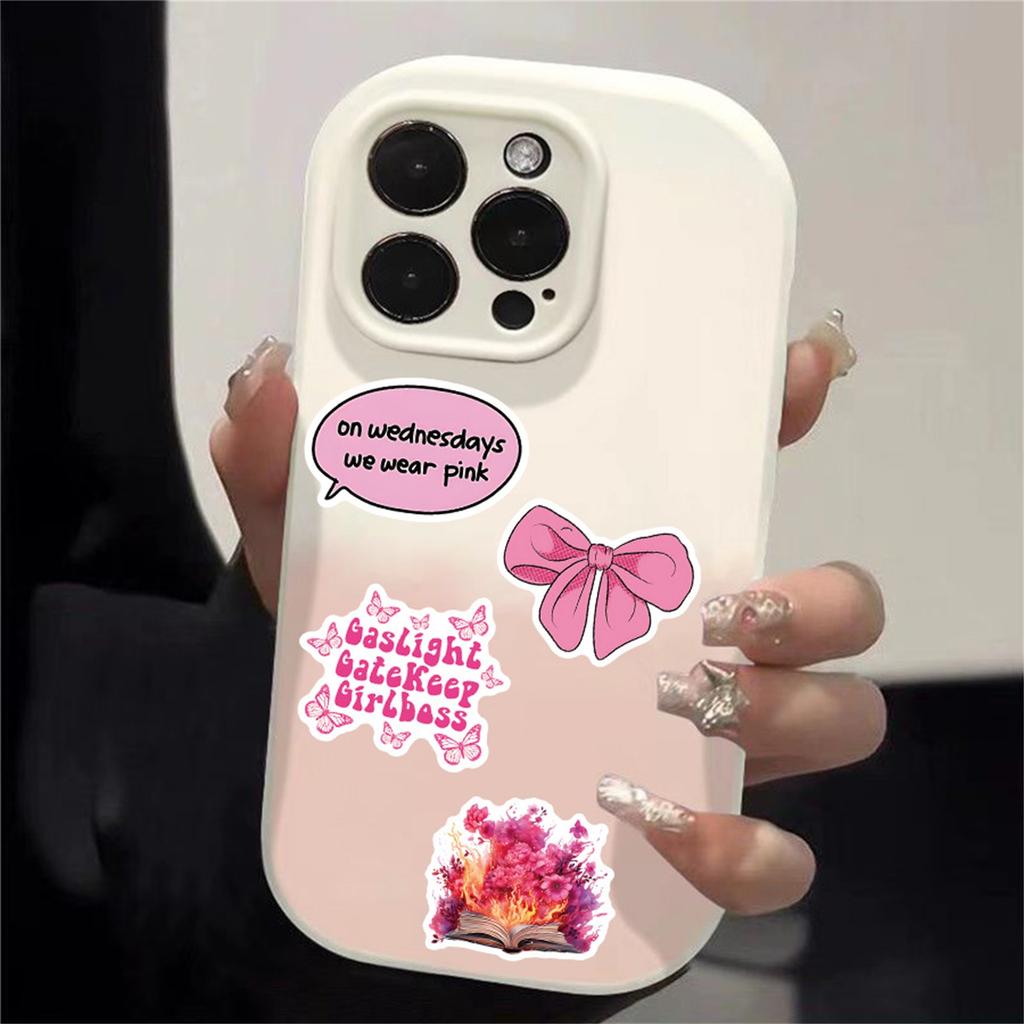 50 Sheets Red Lips Stickers Children Cute AestheticWaterproof StickersGraffiti Laptop Suitcase Guitar Decoration