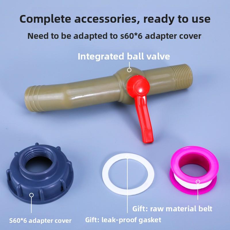 Tank Adapter Water Cube Valve Fittings Garden Irrigation Connector Easy Use Hose Switch Faucets High Quality