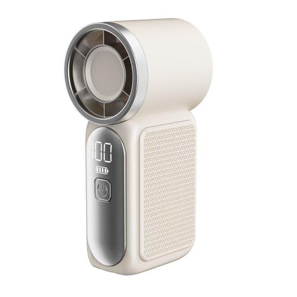 Portable High Speed Mini Handheld Fan LED Display USB Rechargeable Desk Fan Ultra-quiet Strong Wind Fan Travel