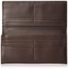 Daks Crescent Men's Long Wallet, Dark Brown