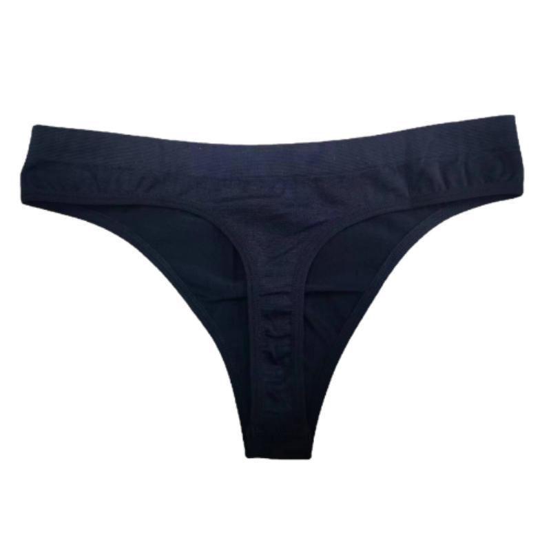 

Сексуальные женские хлопковые трусики с низкой талией, стринги с краями для девочек, дышащие трусы, трусы, бикини с низкой талией, нижнее белье 3XL чёрный