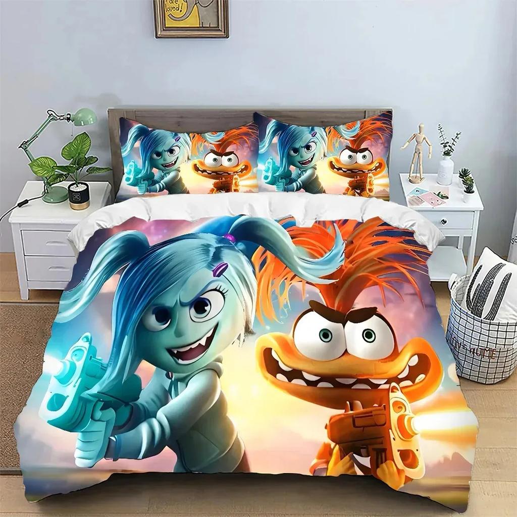 Cartoon Monster University 3D Printed Duvet Cover Set, Monsters Bedding Set Comforter Covers For Children Bedroom Decor Gifts