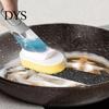 Utility Room Scrubbing Refills Replacement Sponge Head, High Density Non Scratch Pad, Compact Brush Refill Heads Easy Push To Replace Durable Cleaning