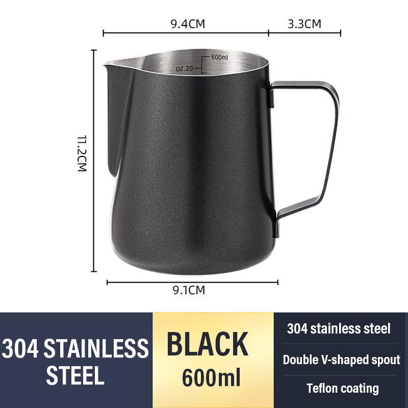 350/600ML Coffee Milk Jugs Stainless Steel Espresso Steaming Pitcher for Latte Art Milk Jug Frother Cup Bar Coffee Accessorie