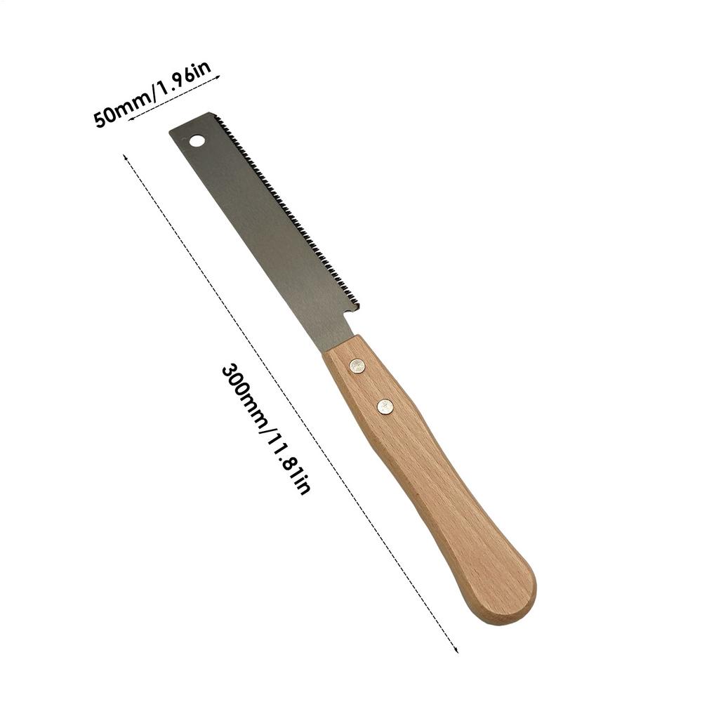 Hand Saw Non-slip Wooden Handle Pull Saw Flush Cut Saw Flexible Handsaw Woodworking Cutting Tool for Trimming, Carpentry