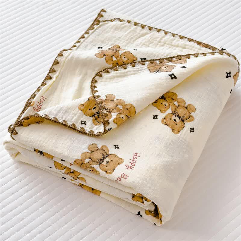 OLOEY Double-Layer Gauze Blanket