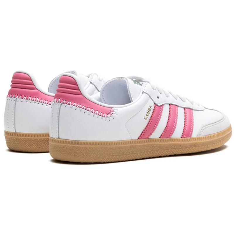 adidas Samba OG White Rose Scarpe da Ginnastica Donna Bianco Nuvola Tono Rosa Verde Collegiate JI2013