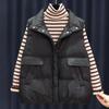 Women's Fashionable Winter Down Vest - Korean Style, Petite, Short Length