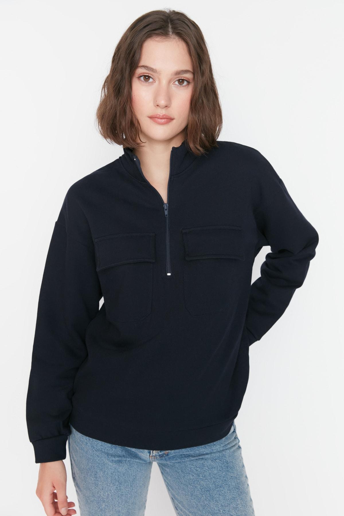 

Толстовка - Темно-синий - Классический крой