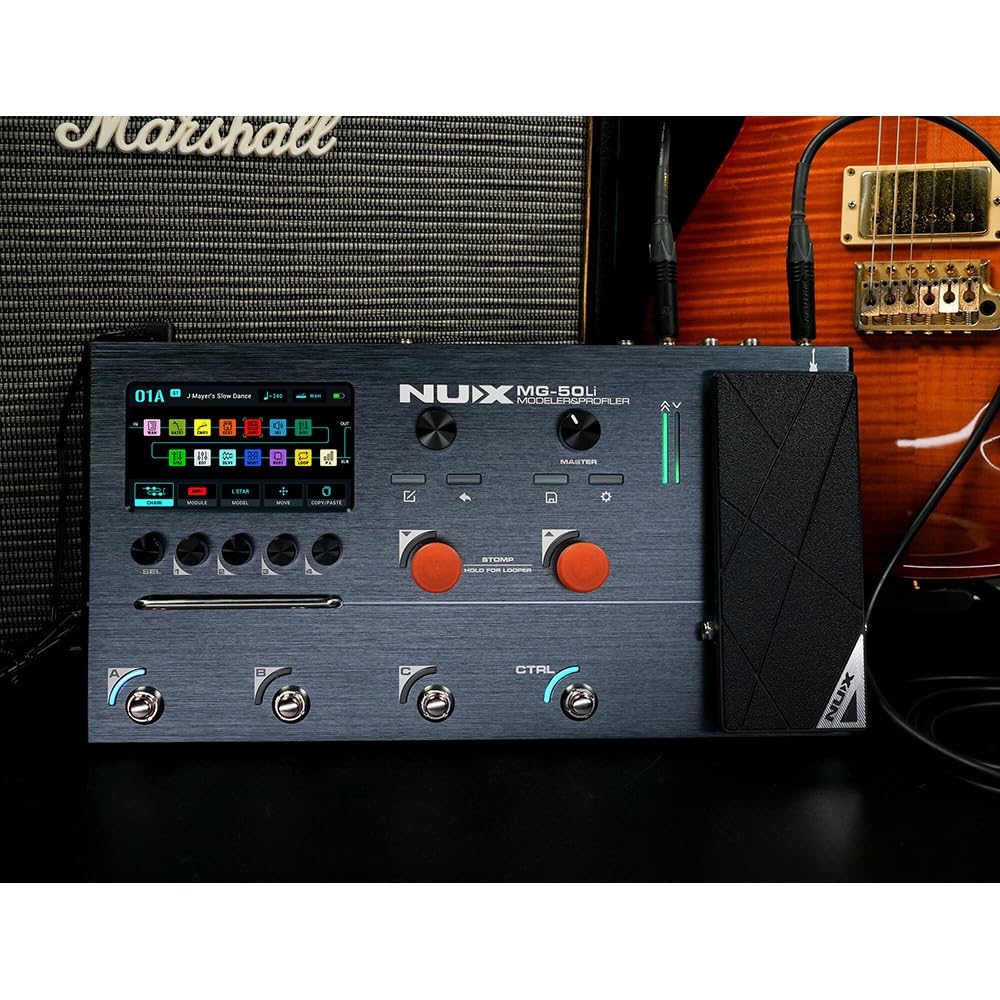 NUX Shadow Mist Amp Modeler Pedal MG-50Li Multi-Effects