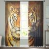 Tiger Tier Danqing Gardinen Wohnzimmer Fenster Tüll Vorhänge für Schlafzimmer Küche Home Dekoration Voile Vorhänge