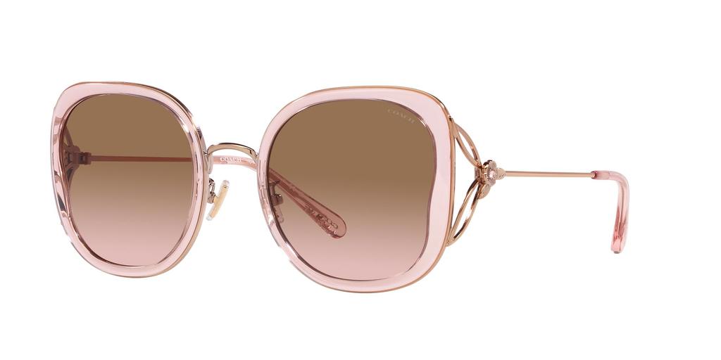 Coach HC7153B CK483 Sonnenbrille TRANSPARENT PINK 54 Damen