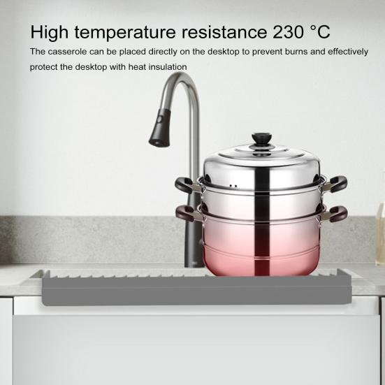 Silicone Sink Edge Protector Splash Guard with Suction Cup Anti-slip Multifunction Countertop Kitchen Bathtub Sink Wash Basin Anti-splash Tray Sink