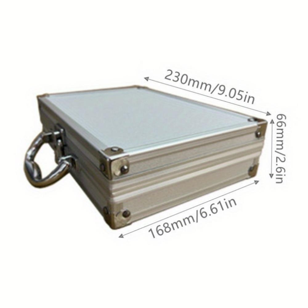 Aluminum Suitcase Parts Toiletry Containers Hard Toy Garage Organization Storage Portable Metal lock Case Without Sponge 5990₽