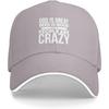 God Is Great Beer Is Good People Are Crazy Sandwich Cap Unisex Adult Baseball Cap Lightweight Hat