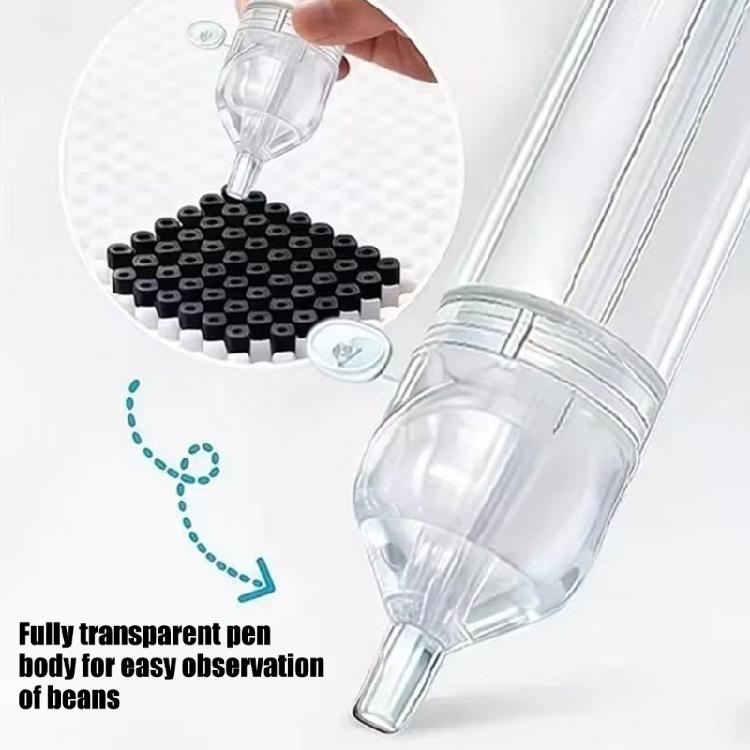 Art Tool Manual DIY Craft Pen with 2 Storage Cups, Plastic Press Style Format for Table Work, Task Support, and Routine DIY Activity Use