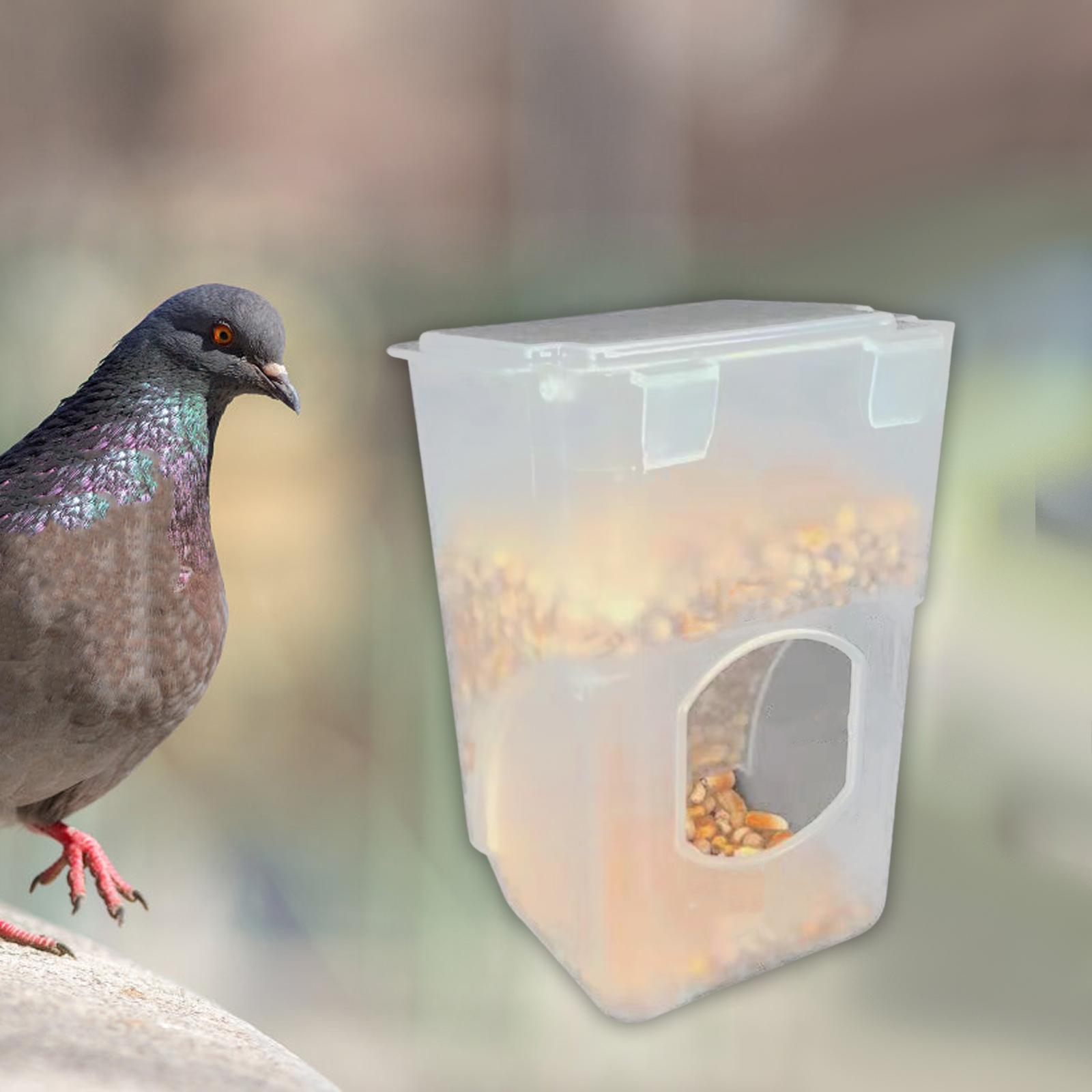 Automatic Bird Feeder Bowl Food Container for Cockatiel Budgerigar Parakeet