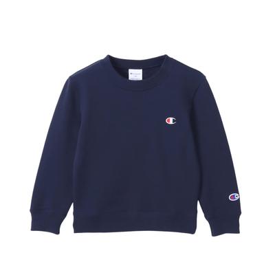 Champion Langarm mit gesticktem Rundhalsausschnitt Kinder-Sweatshirt, 100% Baumwolle, USA, Logo, Hals, Basic, CK-Y001-370-140