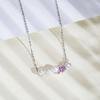 [MiNG HUANG] Freshwater Pearl Necklace SV925 4-5mm Meihuang Jewelware Women's Genuine Pearl Wedding Party Silver Heart