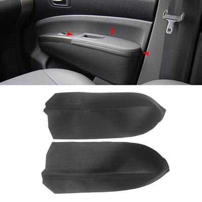 Soft Leather Armrest Cover For Toyota Prius 2004 2005 2006 2007 2008 2009 Interior Door Armrest Panel Skin Cover Sticker