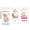 50-500PCS Ramadan Holiday Flat Pouch Set 3 in 1 Flower Crescent Pattern Eid Mubarak Candy Favor Party Gift Bag