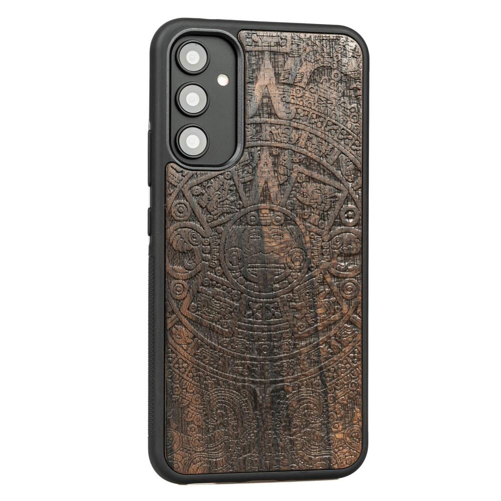 Bewood Wooden Case for Samsung Galaxy A34 5G Aztec Calendar Ziricote