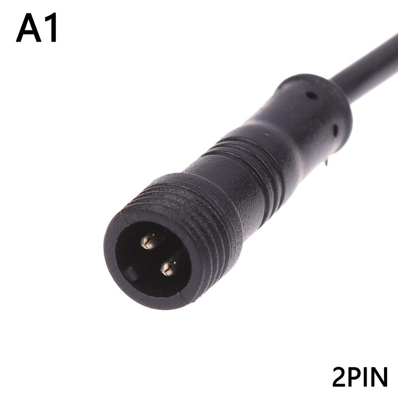 2Pin 3Pin 4Pin Male Cable Wire Plug Led Connector Jack Black Cable Wear Resistant Wire For Car Waterproof Socket Power Cord