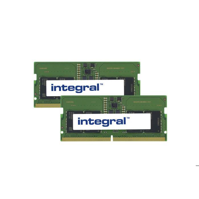 Module RAM SODIMM - INTEGRAL - 16GB (2x8GB) - DDR5 - 4800MHz - Non-ECC