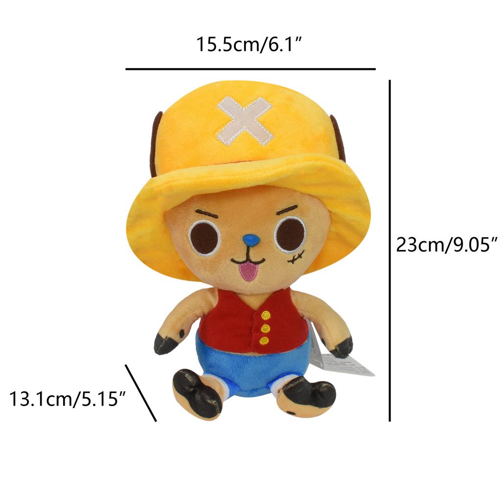 One Piece Plüschtier Luffy Roronoa Zoro Tony Tony Chopper Stoffpuppe Rucksack Dekoration Spielzeug Anhänger Kinder Echtes Anime Geschenk