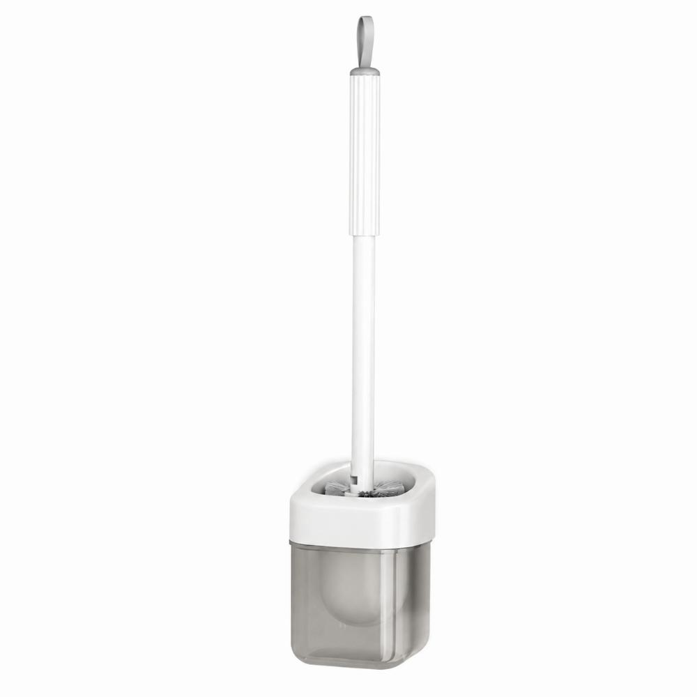 Hemispherical Brush Head Toilet Brush Groove Design Wall Mount Brush Apartment Living