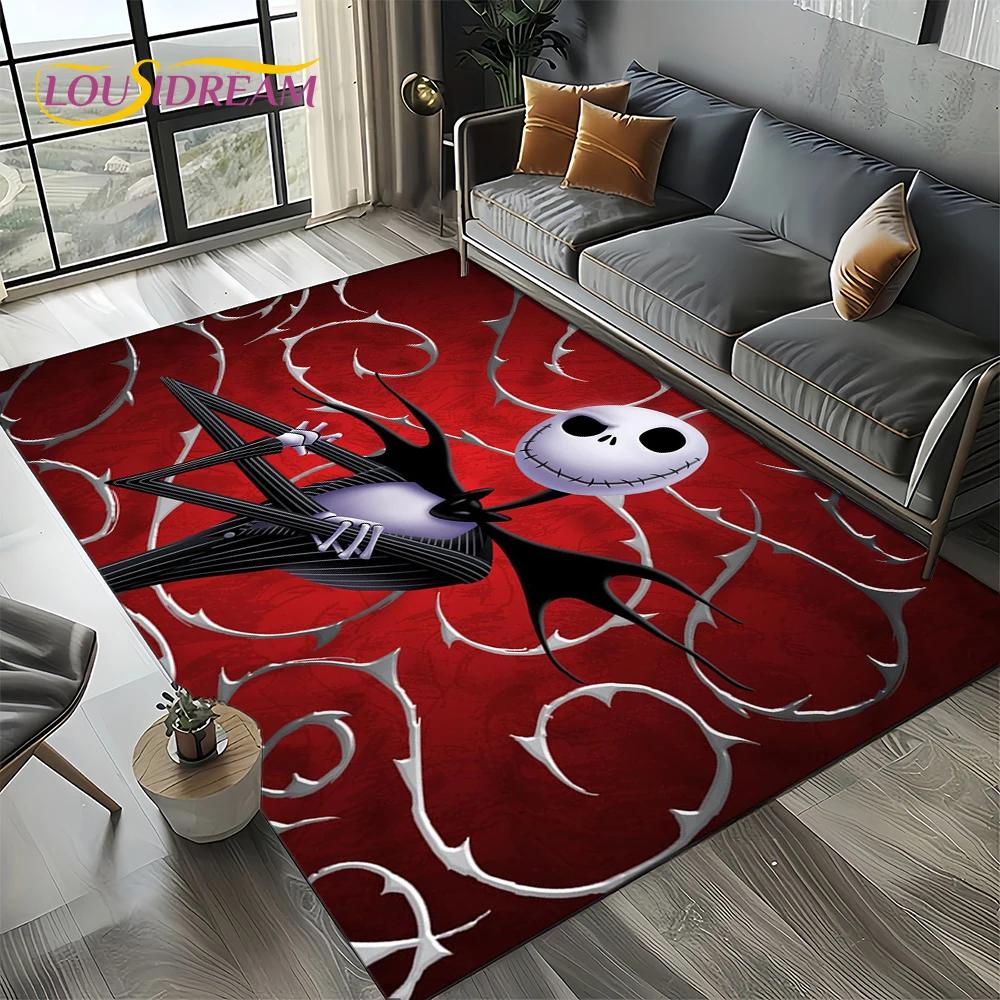 The Nightmare Before Christmas Cartoon Carpet Rug for Bedroom Living Room Home Sofa Decoration,kids Large Decor Floor Mat Gift