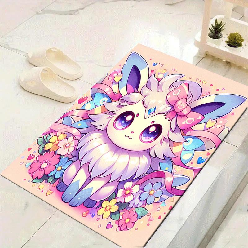 

1pc Cute little bunny Print, Design Indoor Area Rug, Soft, Anti-Slip, and Durable Gaming Room Decor for Bedroom, Living Room, and Exercise R 60cm by 90cm