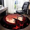 1pc Moonlit Butterflies Office Round Area Rug, Under Office Chairs Bedroom Living Room Home Decor, Room Deco, Available in Various Sizes