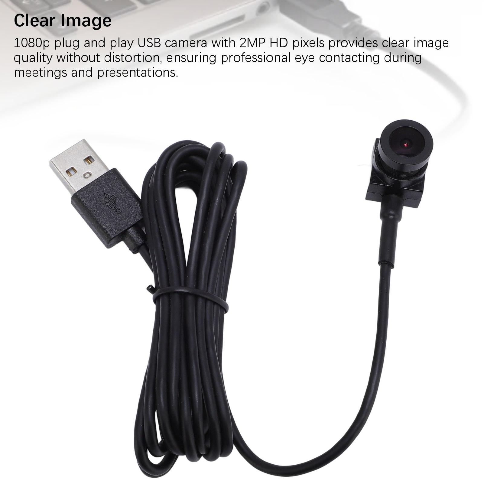 

Center Webcam 1080P 2MP HD Pixels Built in Microphone Compact USB Computer Eye Contacting Webcam