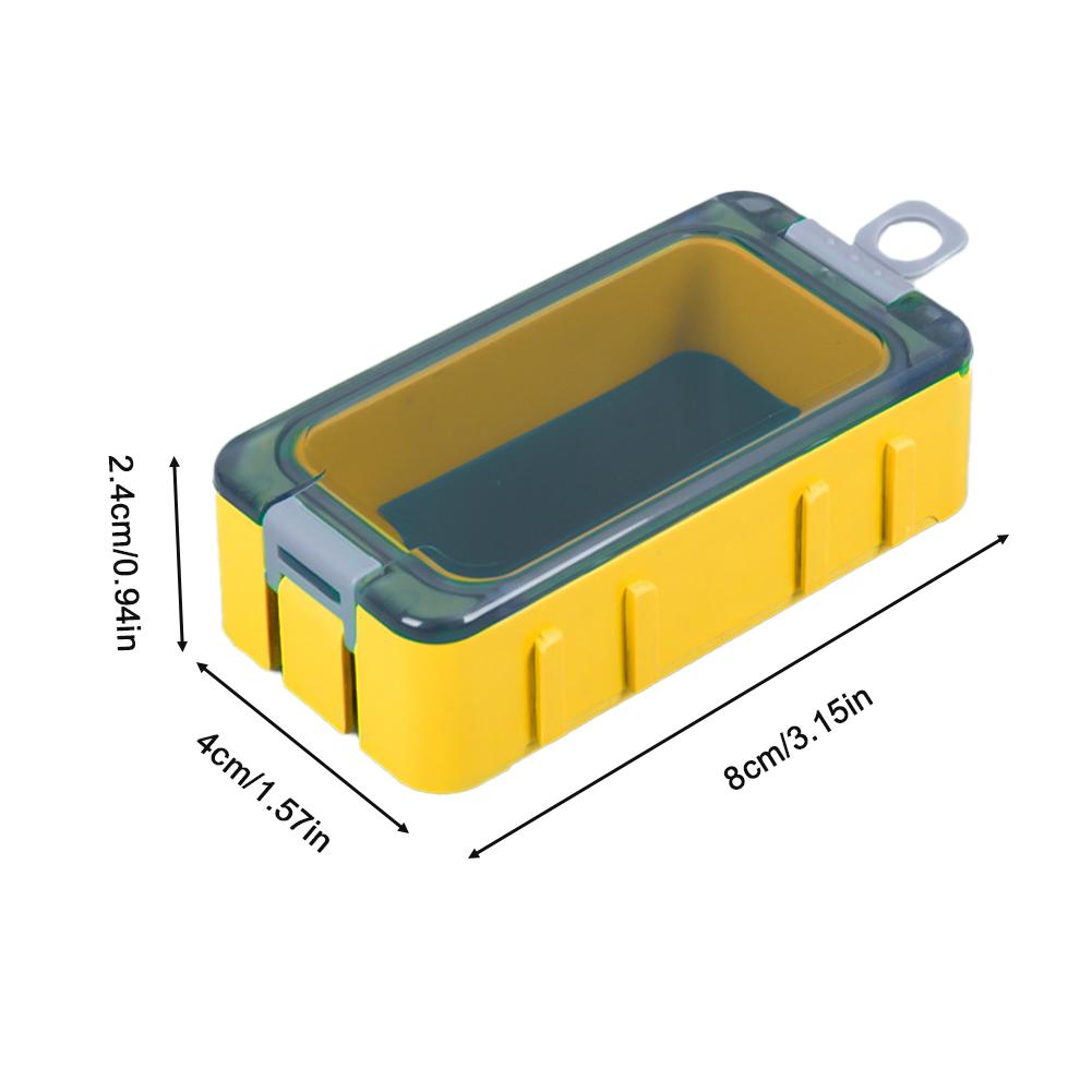 1 Stück Magnetische Köderzubehörbox Mit Fluoreszierendem Dichtungsring Wasserdicht Feuchtigkeitsbeständig Angelgerät Aufbewahrungsbox