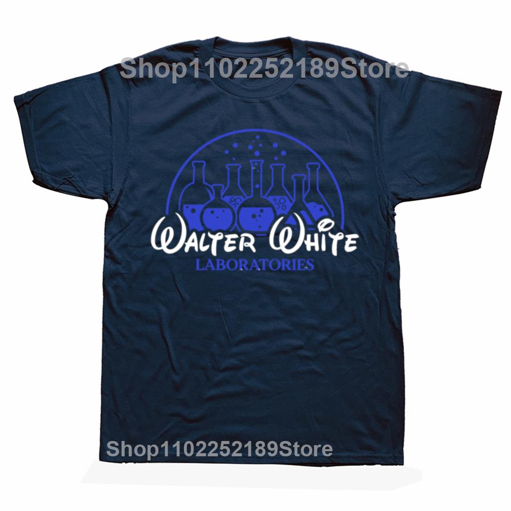 Men's Walter White Laboratories T Shirt Breaking Pinkman Bad Heisenberg Mr White Cotton Tops T-Shirts Breaking Bad Tees