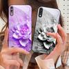 Blooming Blue Flowers For Samsung M02 12 Note 8 9 10 20 A 01 A02 A03 Core 04 05 06 10 12 13 14 15 A16 Glass Ultra Phone Case