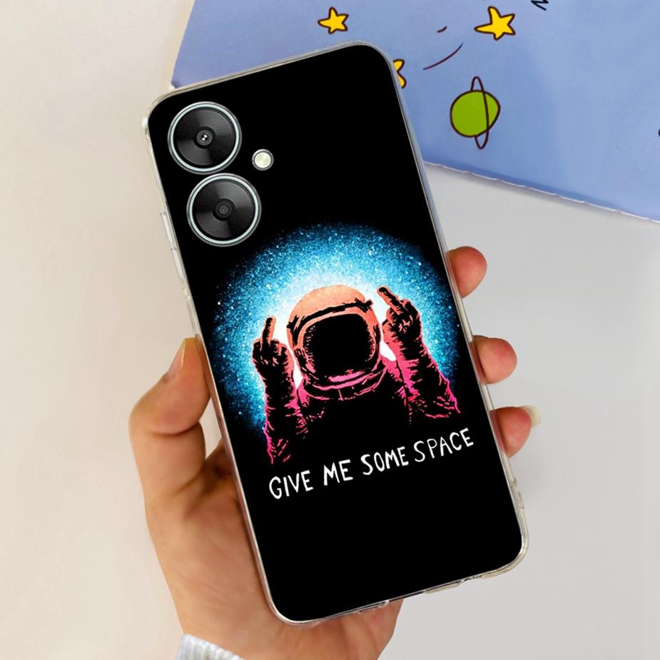 For Xiaomi Poco M6 5G Case Stylish Painted Cover Clear Silicone Phone Case For Xiaomi Poco M6 Pro M6Pro PocoM6 Soft Cover Bumper