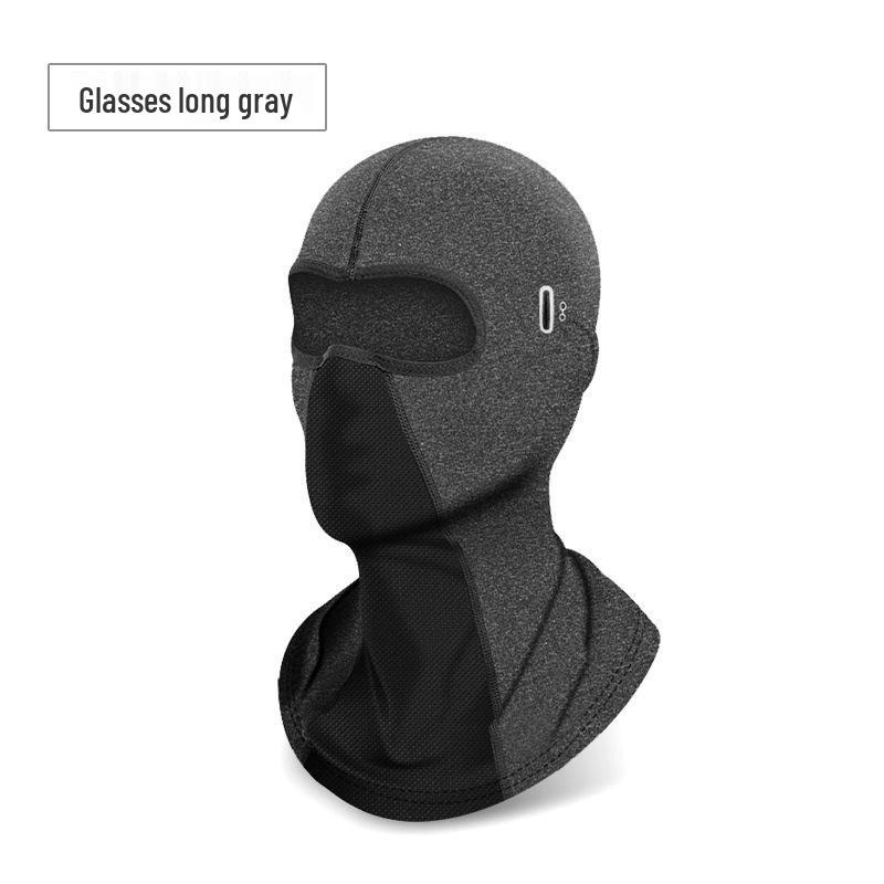 Ice Silk Motorcycle Balaclava: Thin, Breathable, Quick-Drying Face Mask for Men and Women - Sun and Dust Protection, Ideal for Spring and Summer.