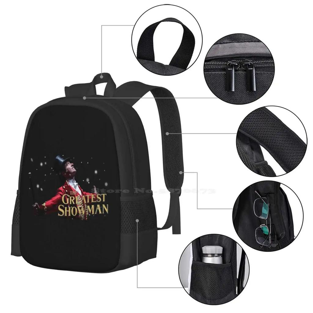 This Is The Greatest Show Backpack For Student School Laptop Travel Bag Musical Dance Water Colour Love The Greatest Showman