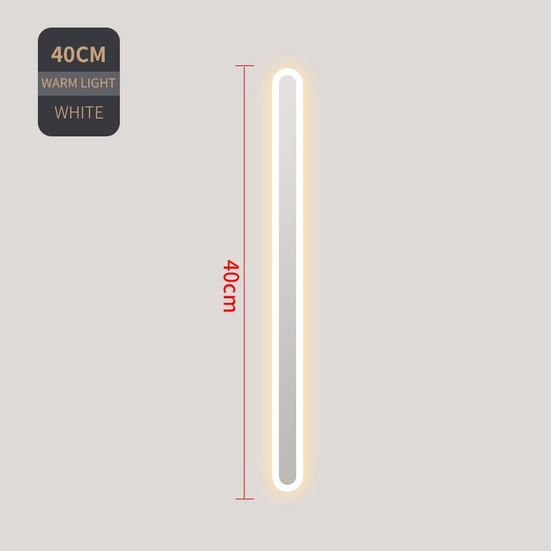 LED white/black minimalist long wall lamp TV background wall/living room/guest room/room/decorative warm light 96V-265V
