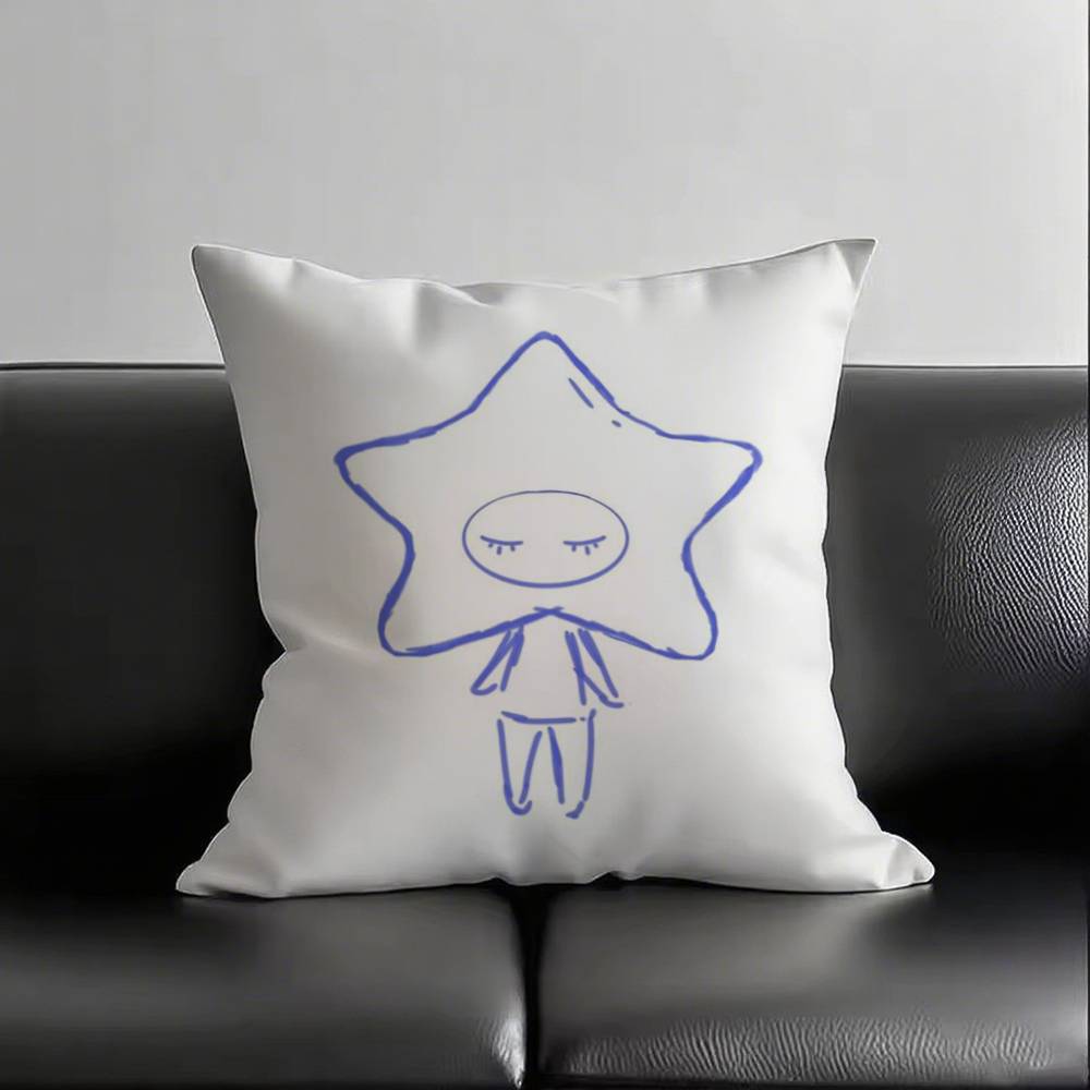 1 Stück Stern Kissenbezug Quadratisch Schlafzimmer Sofa Freizeit Komfort Kissen Auto Wohnzimmer Heimdekoration