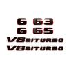 2024 New style Two tone Letters Numbers G63 G65 V8 BITURBO Emblem for Mercedes Benz AMG W464 Car Trunk Nameplate Logo Sticker FF71