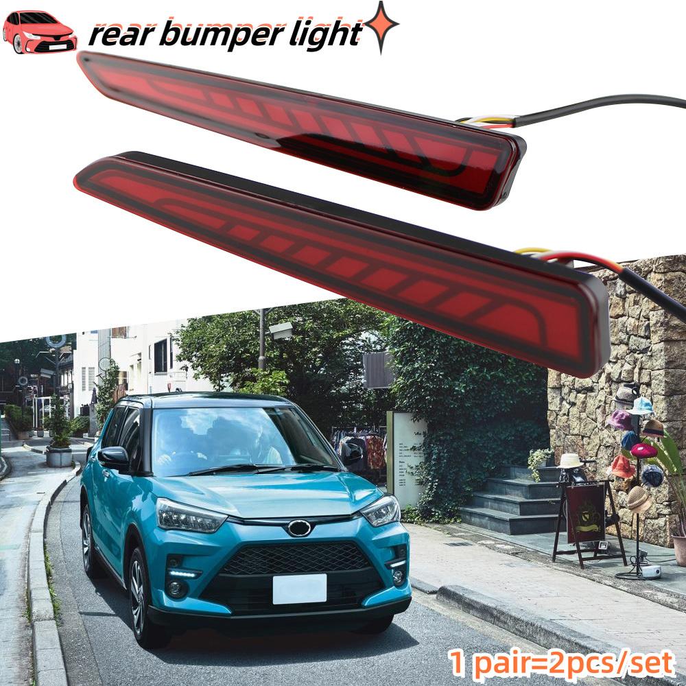 Car LED Rear Reflector Fog Lamp for Toyota Raize 2019 2020 2026 2026 Brake Light Rear Bumper Turn Signal Lamp