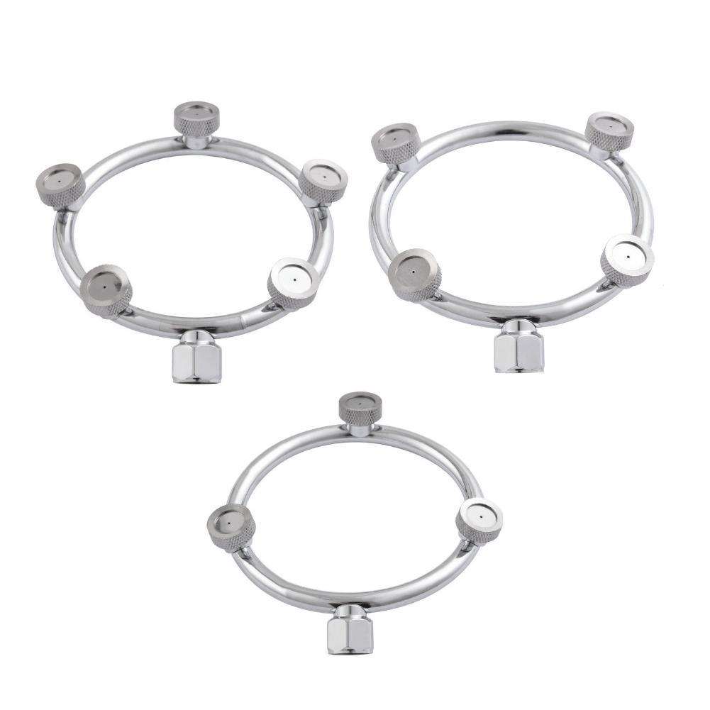 Spray Nozzle Electric Spray Accessories High Pressure Stainless Steel Metal Circular Nozzle Horticultural 3/4/5 Head Multi Eye