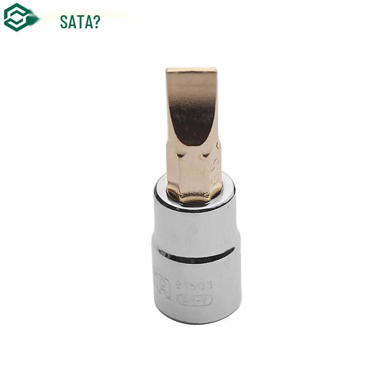 SATA 6.3MM Slotted Screwdriver Socket 4MM