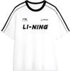 Li Ning Sports Fashion Series Letter Print Round Neck Loose Casual Short Sleeve T-Shirt Unisex Tops White AHSU657-1(TEAM702-3.4.2)