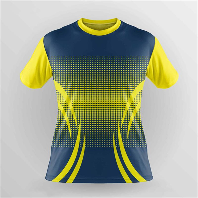Quick drying badminton sports men's T-shirt fitness running sportswear women's table tennis shirt plus size round neck top