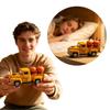 Halloween Diecast Truck Model with Pumpkins, Maple Leaves and - Vintage Car Decor for House Party